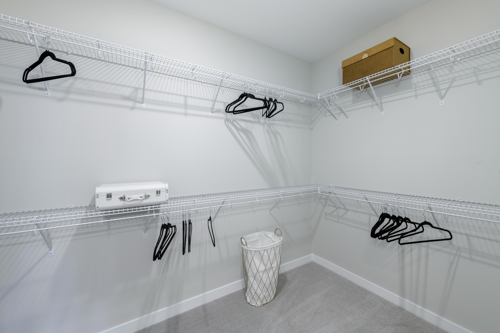 Spacious walk-in closet