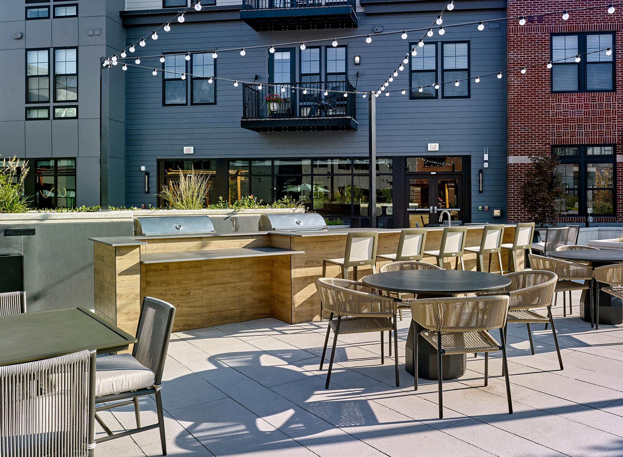 Outdoor dining and grills