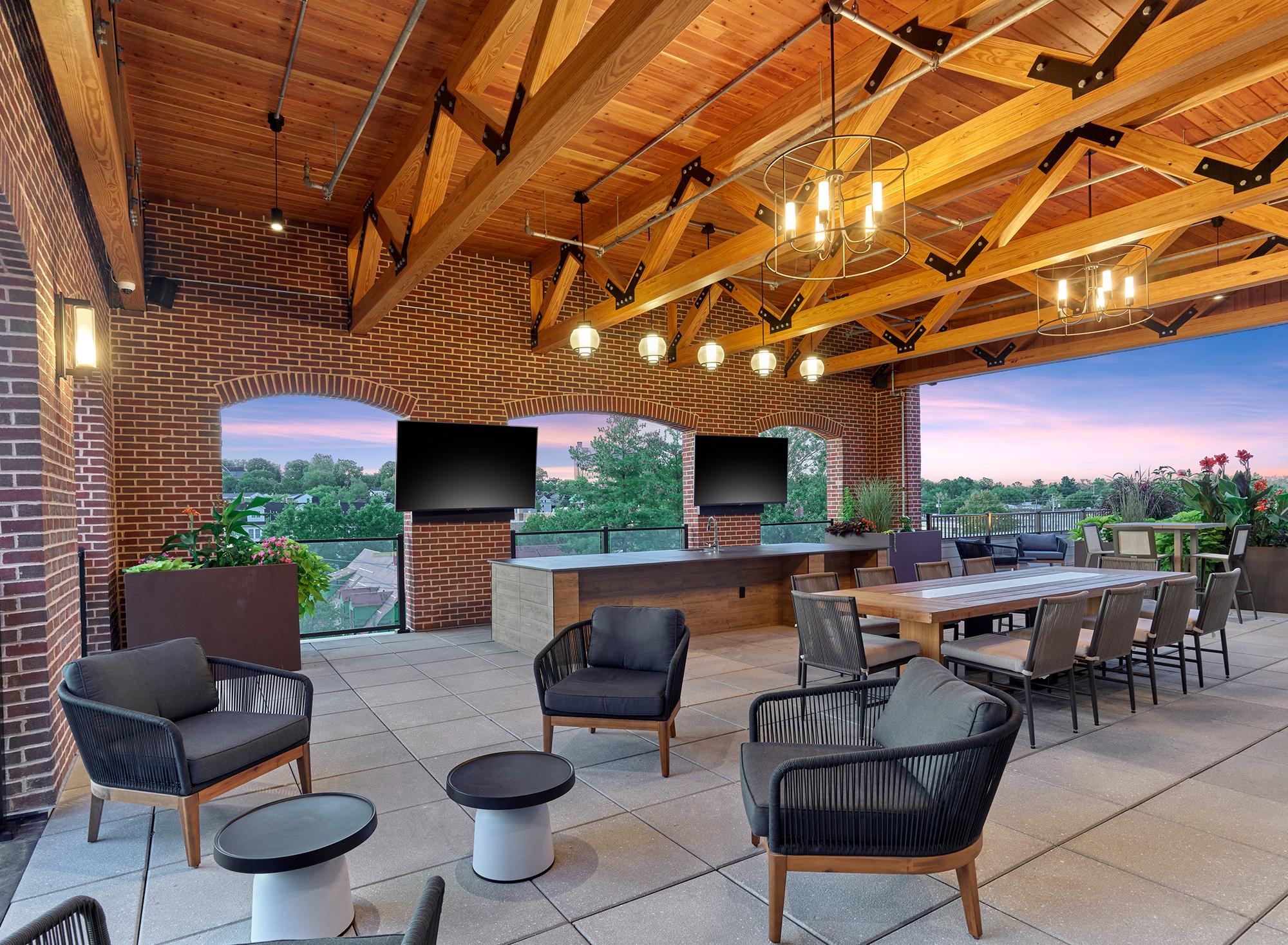 Rooftop terrace and bar